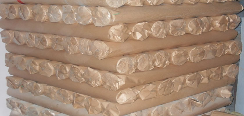 There are rolls of galvanized insect screen packed in waterproof bags.